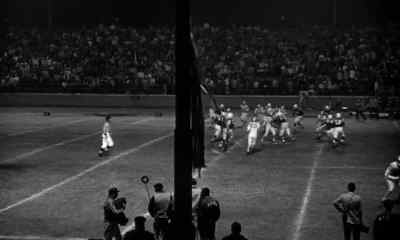 Rutland returns the kickoff
to Medfield's 45-yard line. - Son of Flubber
