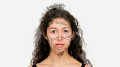 [Ryley] My look is actually inspired
by henna. - Glow Up: Britain's Next Make-Up Star