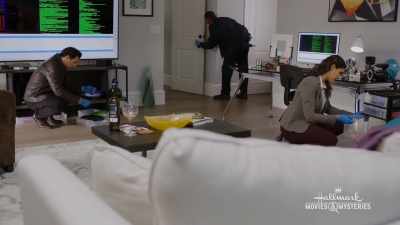 Safe to assume she can
get into XCAL's security system - Crossword Mysteries: Terminal Descent