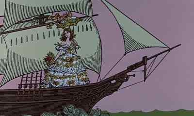 Sailing up through the Golden Gate
came Arabella - The Adventures of Bullwhip Griffin