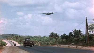 Saipan, Guam and Tinian
are all recently captured, - The Pacific War in Color