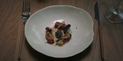 Salt-cured duck
with a roasted chestnut, - House of Spoils