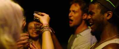 -Salud!
-[cheering] - Shark Bait