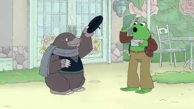Salutations and greetingsto you too, Mole. - Frog and Toad