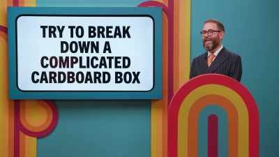 - Sam says...try to break down
a complicated cardboard box. - Game Changer