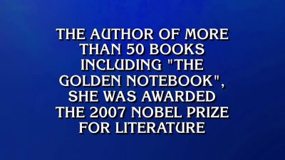 Sam.
- Who is Lessing? - Jeopardy! Masters