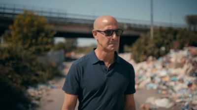 Samantha, whom I met
over at the Romani camp, - Stanley Tucci: Searching for Italy