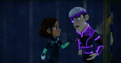 Same old Visage-- sending cadets
into situations they can't handle. - Spy Kids: Mission Critical