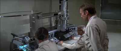 Sample in the button
and sealed, Charlie. - The Andromeda Strain