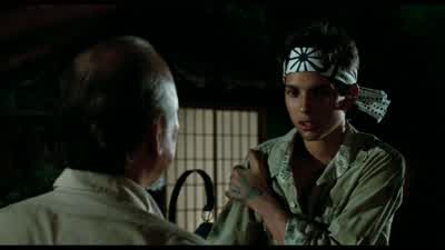 Sand the floor? - The Karate Kid