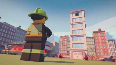 -[Sandra] The Fire Truck app.
-[beeps] - LEGO City Adventures