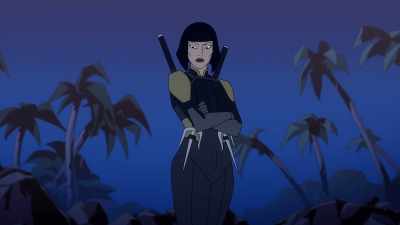 Sandra Wu San.
Also known as Lady Shiva. - Deathstroke: Knights & Dragons - The Movie