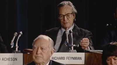 [Sanger] Feynman was
a fascinating addition to the commission. - Challenger: The Final Flight