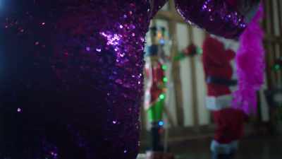 ♪ Santa baby, a '54 convertible
too, light blue ♪ - Blood Actually: A Murder, They Hope Mystery