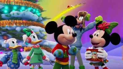 [Santa chuckles] - Mickey and the Very Many Christmases