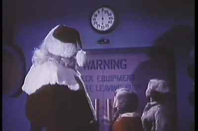 Santa, that clock stopped. - Santa Claus Conquers the Martians