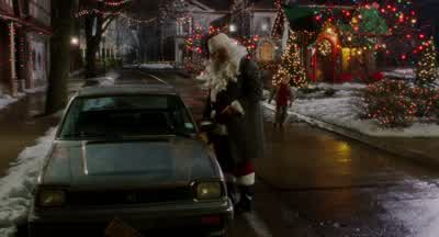 Santa hold onCan I talk to you Make it quick Santa's running lateI know you're not the real Santa ClausWhat makes you say that Just out of curiosity - Home Alone