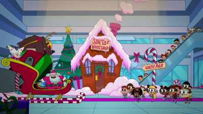 - Santa's here!
- A mall in December! - Teen Titans Go! Vs  Teen Titans