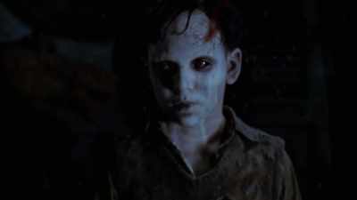 Santi, the ghost, empty eyes, - Eli Roth's History of Horror