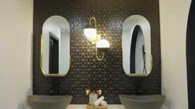 -[Sara] And I just
adore this tile.
-[Chelsea] Yes. - Down Home Fab