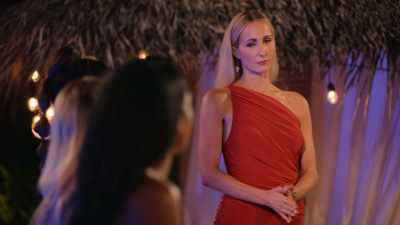 Sarah, who will you be
eliminating tonight? - FBoy Island