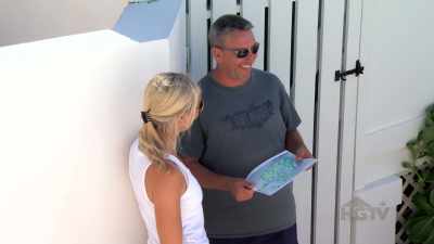 Sarah's plans for the landscape
lighting, it's a task, - Island of Bryan