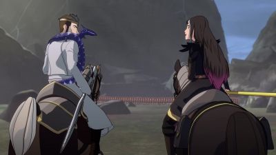 [sarcastically] Aww...
Dad, look, they have shields. - The Dragon Prince