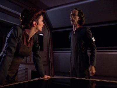 Satler's dead.
He ran into the baryon sweep. - Star Trek: The Next Generation