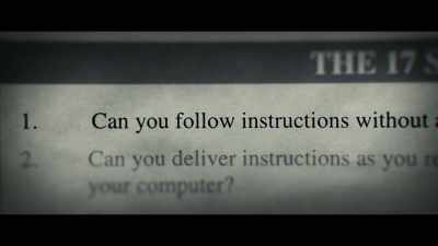 SAWYER: The first one is,
"Can you follow instructions - Heaven's Gate: The Cult of Cults