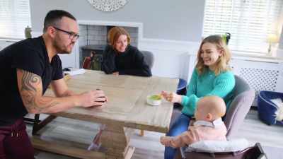 Say, "Dadda".
Say, "YouTube." - Stacey Dooley Sleeps Over