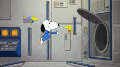 Say hello to your colleagues, - Snoopy in Space