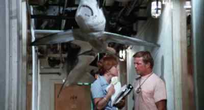 Say, lady,
where can I find Mr. Whitney? - Mako: The Jaws of Death