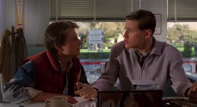 Say Why do you let those boyspush you around like that forWell they're bigger than meStand tall boy Have some respect for yourselfDon't you know if you let people walk over you nowthey'll be walking over you for the rest of your lifeLook at me You think - Back to the Future