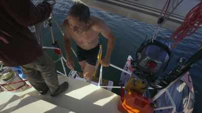 Says, "Today 7-C
plus one fall on crux, - The Devil's Climb