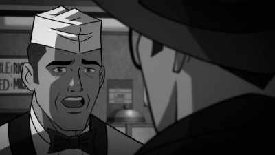 Says to wait
for the authorities, - Justice League: Warworld