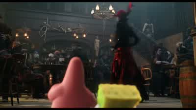 Scary people! - The SpongeBob Movie: Sponge on the Run