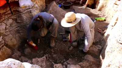 Scattered around the site, - Curse of the Ancients with Alice Roberts