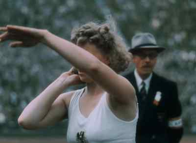 Schaffer of Austria in the final round. - XIVth Olympiad: The Glory of Sport