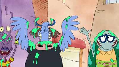 Schlam-O power drink! It's radioactive! - Rocko's Modern Life: Static Cling