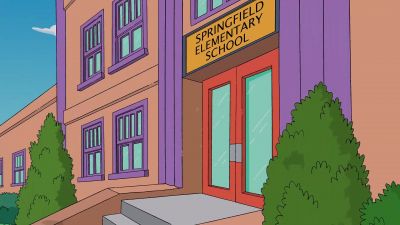 (school bell ringing) - The Simpsons