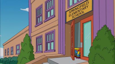 (school bell ringing) - The Simpsons