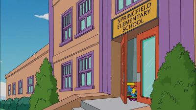 (school bell ringing) - The Simpsons