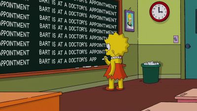 (school bell ringing) - The Simpsons