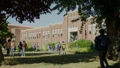 [ School bell rings ] - Chad