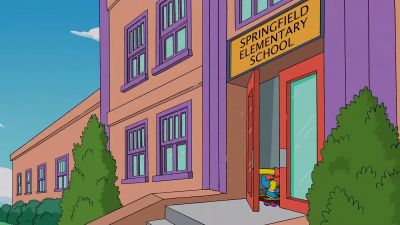 (school bell rings) - The Simpsons