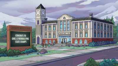 [school bell rings] - Grimsburg