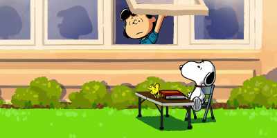 [school bell rings] - Snoopy Presents: Lucy's School