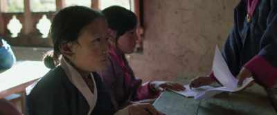 Schools usually have
something called a blackboard. - Lunana: A Yak in the Classroom