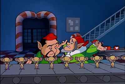 SCHOTZIE,
SANTA'S ABOUT TO LEAVE - Pinky and the Brain