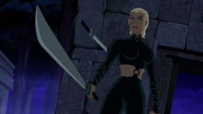 Scoffs Fool You gave up your weapon - Batman: Soul of the Dragon
